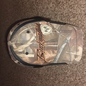 Buckmaster Sportsman Black Camo Hunting Embroidered Strapback Hat OS